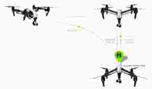 Квадрокоптер DJI Inspire 1 с 4K видеокамерой (2 пульта)