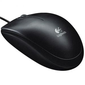 Мышь Logitech B-100 Optical Mouse black (910-003357)
