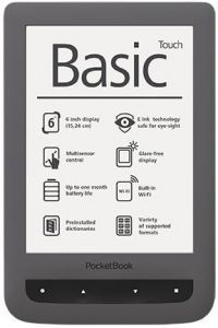 Электронная книга PocketBook Basic Touch 624, серый, PB624-Y-WW