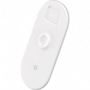 Бездротовий зарядний пристрій Baseus Smart 3in1 Wireless Charger For Phone+Watch+Pods(18W MAX)White
