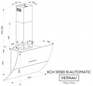 Витяжка Kernau KCH 5590 B Automatic