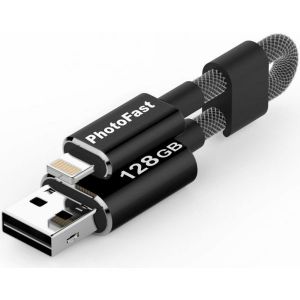 Флеш-память PhotoFast MemoriesCable GEN3 USB3.0 128GB- Black (MCG3U3BK128GB)