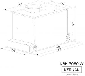 Витяжка Kernau KBH 2090 W