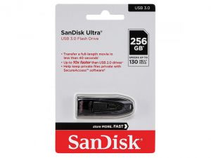 USB 3.0 SanDisk Ultra 256Gb (130Mb/s) Black
