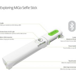 Селфи-монопод iOttie MiGo Selfie Stick (HLMPIO110WH) GoPro