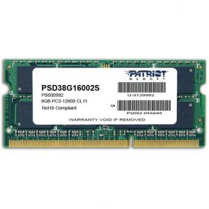 DDR3 Patriot 8GB 1600MHz CL11 SODIMM