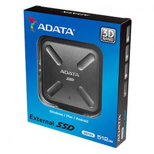 SSD ADATA SD700 512GB USB 3.2 Gen1 Black
