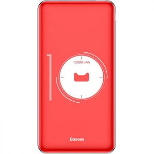 Внешний аккумулятор (Power Bank) Baseus Simbo Smart Wireless Charger 10000mAh Red (PPALL-AQB09)