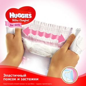 Подгузник Huggies Ultra Comfort 5 Box для девочек (12-22 кг) 84 шт (5029053565668)