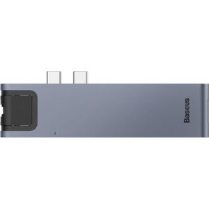 USB-Hub Baseus thunderbolt C+Pro Seven-in-one smart HUB docking station Grey