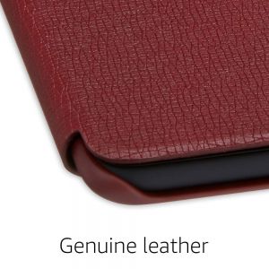 Обложка для Kindle Paperwhite 2018 10th Gen, Leather Cover Merlot Оригинал (B078TD9MFL)