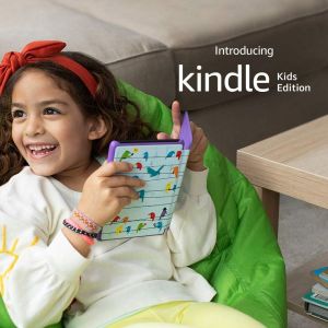 Электронная книга с подсветкой и обложкой Amazon All-new Kindle Kids Edition 10th Gen. 2019 8GB with Rainbow Birds cover Black