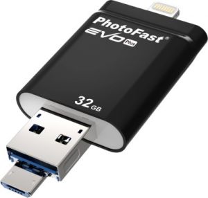 Флеш-память PhotoFast iFlashDrive EVO Plus Lightning/USB3/Micro 32GB FDEVOPLUS32GB