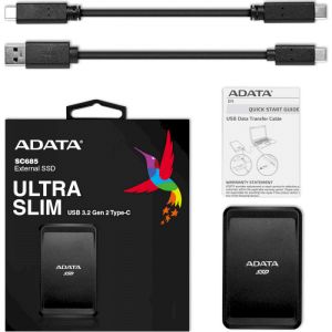 SSD ADATA SC685 250GB USB 3.2 Gen 2 Type-C Black