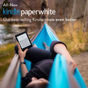 Электронная книга с подсветкой Amazon Kindle Paperwhite (2016) Black, 300 ppi, 4GB, БЕЗ РЕКЛАМЫ
