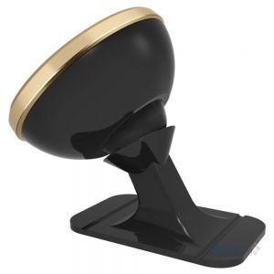 Тримач для мобiльного Baseus 360-degree Rotation Magnetic Mount Holder(Paste type) Luxury Gold