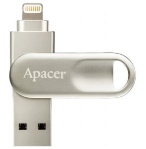 USB 3.1 Apacer AH790 Dual Lightning 32GB Silver (AP32GAH790S-1)
