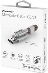 Флеш-память PhotoFast MemoriesCable GEN3 USB3.0 128GB Red (MCG3U3R128GB)