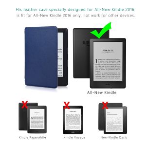 Обложка чехол для Amazon Kindle 6 (2016) UltraThin Dark-Blue