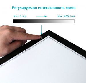 LED планшет (светокопировальный) Huion A3 + перчатка A3