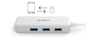 USB-хаб ORICO Type-C - 4xUSB 3.0 (TC4U-U3-SV-BP) CA912766
