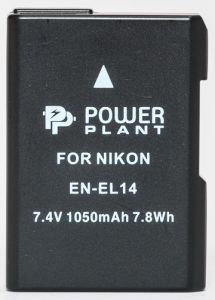 Аккумулятор PowerPlant Nikon EN-EL14 Chip (D3100, D3200, D5100) DV00DV1290