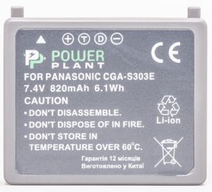 Аккумулятор PowerPlant Panasonic VW-VBE10, CGA-S303 DV00DV1341