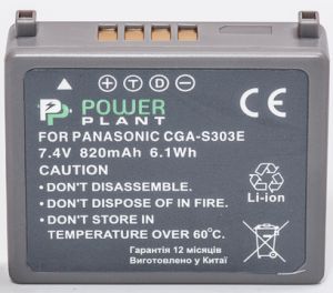 Аккумулятор PowerPlant Panasonic VW-VBE10, CGA-S303