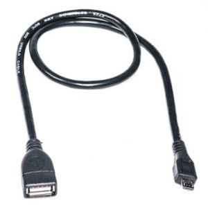 Кабель PowerPlant OTG USB 2.0 AF - Micro, 0.5м KD00AS1233