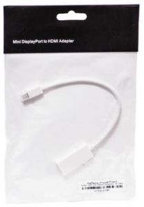 Кабель-переходник PowerPlant mini DisplayPort - HDMI, 0.15m KD00AS1238