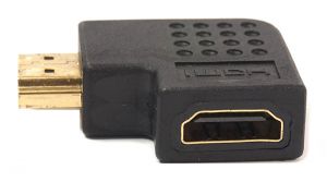 Переходник PowerPlant HDMI AF - HDMI AM, правый угол KD00AS1302