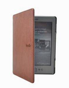 Обложка чехол Magnet Kindle Leather Cover Brown для Kindle 4 и Kindle 5