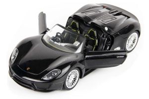 Машинка р/у 1:24 Meizhi лиценз. Porsche 918 металлическая (черный)