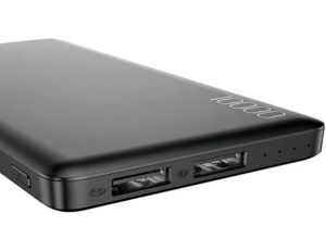 Зовнішній акумулятор Baseus Mini Cu power bank 10000mAh(Dual USB 2.1A output/micro input )black
