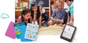 Электронная книга с подсветкой и обложкой Amazon All-new Kindle Kids Edition 10th Gen. 2019 8GB with Blue cover