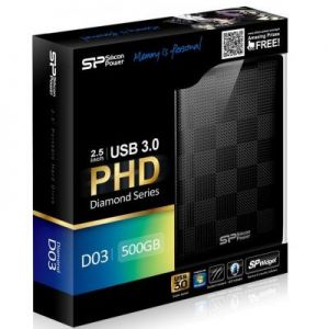 PHD External 2.5" SiliconPower USB 3.0 Diamond D03 500GB black