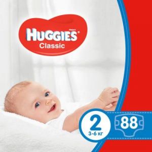 Подгузник Huggies Classic 2 Mega 88 шт (5029053544816)