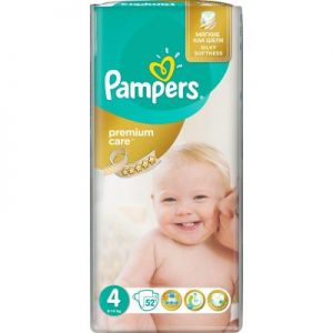 Подгузник Pampers Premium Care Maxi Размер 4 (8-14 кг) 52 шт (4015400278818)