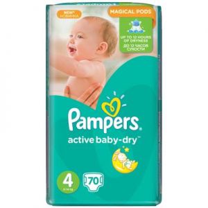 Подгузник Pampers Active Baby-Dry Maxi (8-14 кг), 70шт (4015400244769)