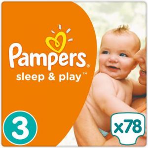 Подгузник Pampers Sleep & Play Midi Размер 3 (5-9 кг), 78 шт (4015400203520)