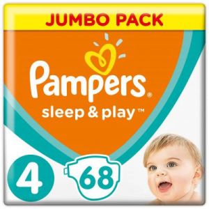 Подгузник Pampers Sleep Play Maxi Размер 4 (9-14 кг), 68 шт (4015400203551)
