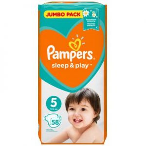 Подгузник Pampers Sleep Play Junior Размер 5 (11-16 кг), 58 шт (4015400203582)