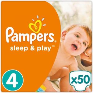 Подгузник Pampers Sleep Play Maxi Размер 4 (8-14 кг), 50 шт (4015400224242)