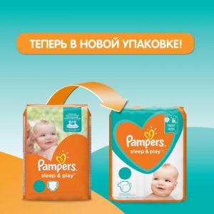 Подгузник Pampers Sleep Play Midi Размер 3 (6-10 кг), 58 шт (4015400224211)