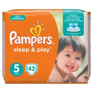 Подгузник Pampers Sleep Play Junior Размер 5 (11-18 кг), 42 шт (8001090784674)