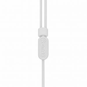 Наушники HF RM-515 White (mic + button call answering) Remax (42265)