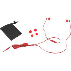Наушники HF RM-565i Red (metal + mic + button call answering) Remax (37149)