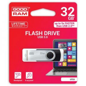 USB флеш накопитель GOODRAM 32GB UTS3 Twister Black USB 3.0 (UTS3-0320K0R11)