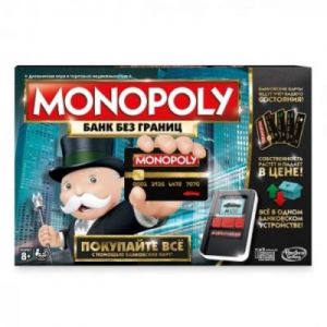 Настольная игра Hasbro Монополия с банковскими картами обновленная (русский язык) (B6677)