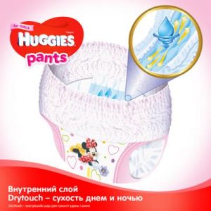 Подгузник Huggies Pants 5 для девочек (12-17 кг) 44 шт (5029053564036)